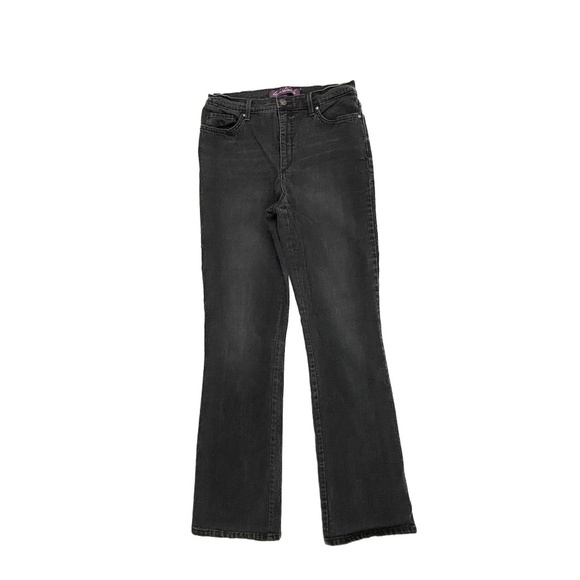 Gloria Vanderbilt Amanda Straight Leg Women's size 10 Black Denim jeans - Picture 1 of 4
